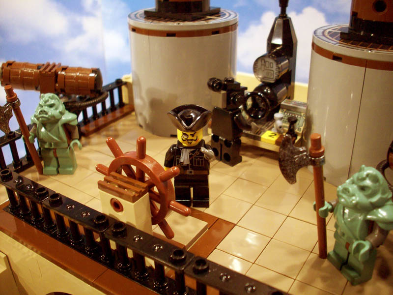 Illustration for article titled Steampunk LEGO Jabba Barge, Slave I and Other Amazing Steam Wars Models